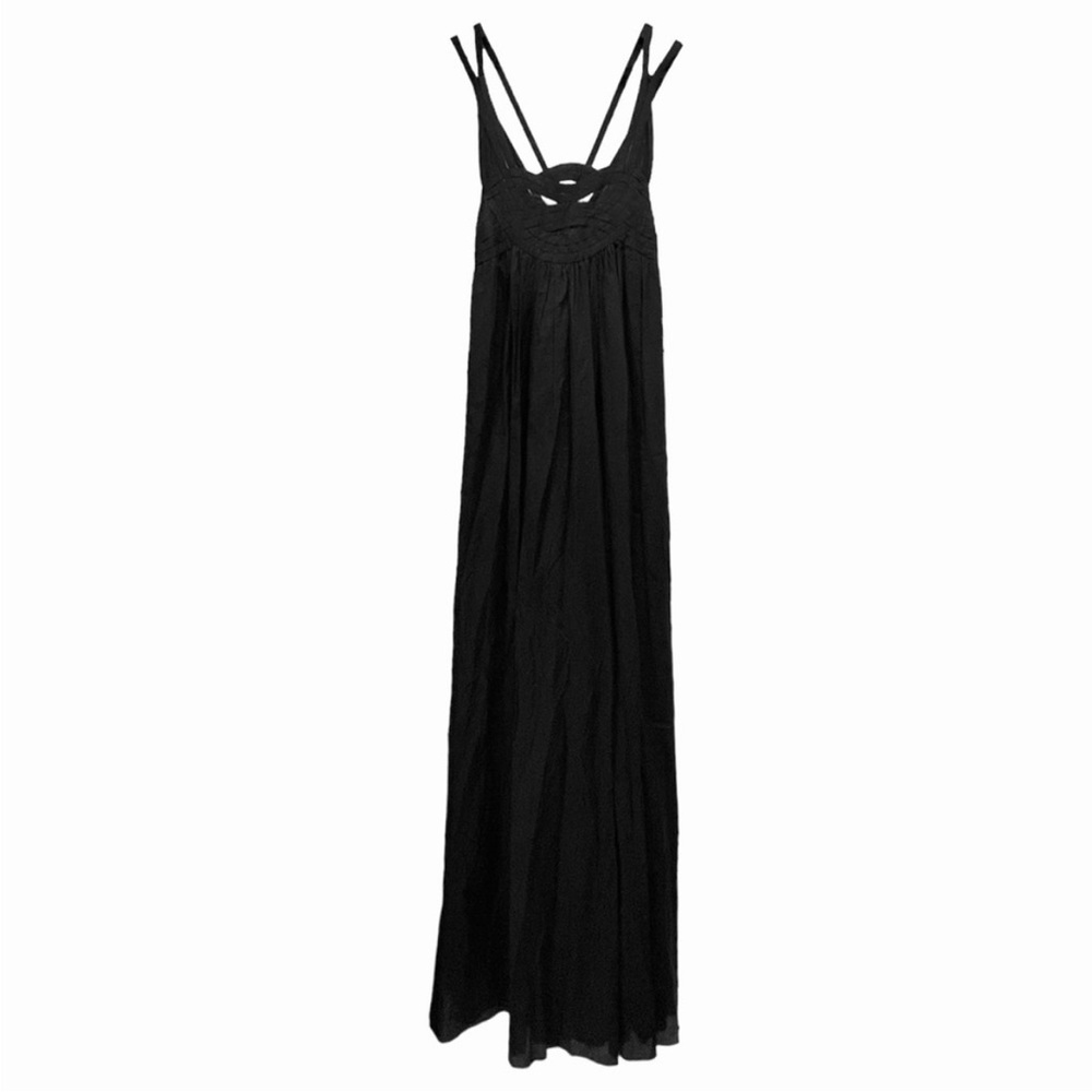 NWT Adam Lippes Black Summer Gown